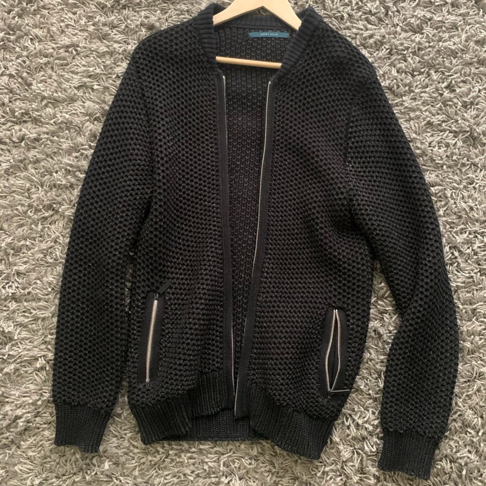 Perry Ellis heavy wool bomber